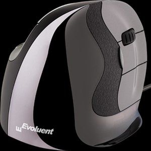 Evoluent VerticalMouse D Medium - best ergonomic mouse, battery-free & easy use!